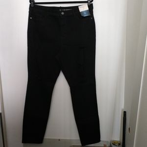 NY&C ripped high waist super skinny jean